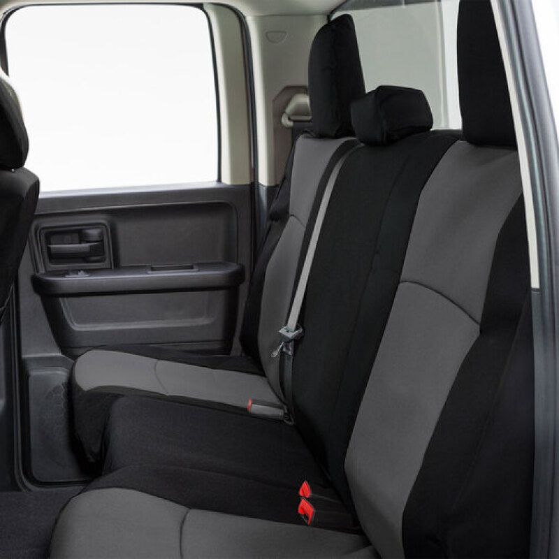 CVRGTC4139ENBK-Covercraft 19-24 Chevrolet Silverado Endura PrecisionFit Custom Second Row Seat Covers - Black/Black-Seat Covers-Covercraft