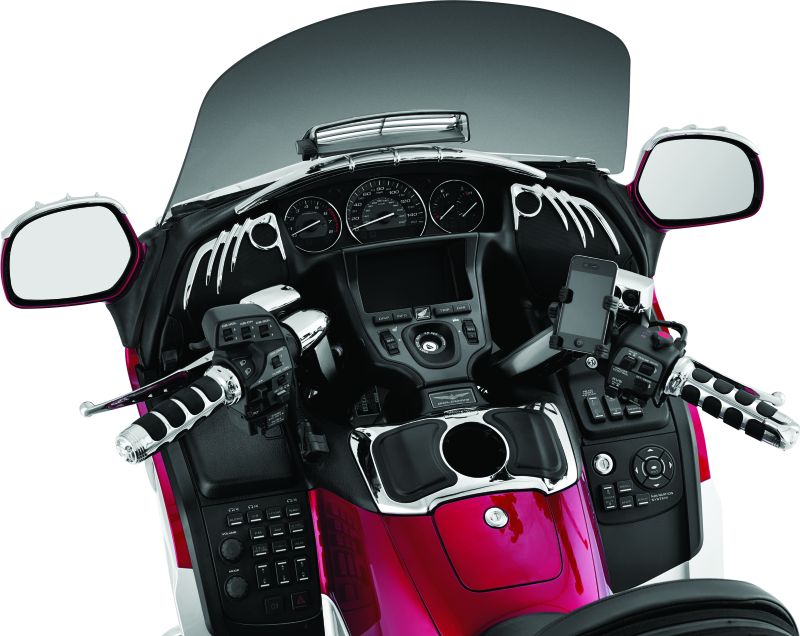 KUR6183-Kuryakyn ISO Grips For GL1800 With Heated Grips Chrome-Grips-Kuryakyn