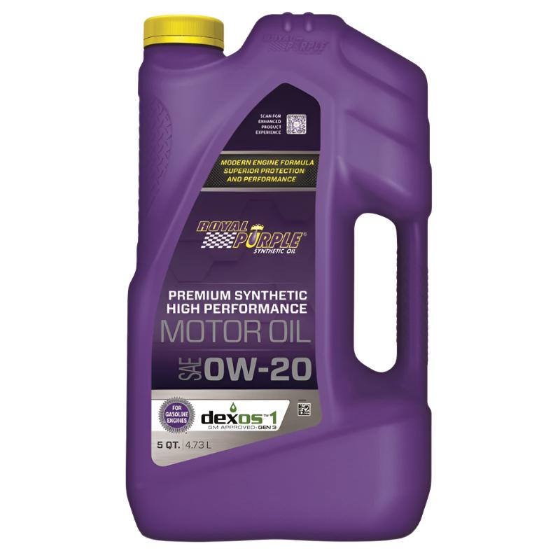 RLP53020-Royal Purple Premium Synthetic High Performance Multi-Grade 0W-20 Motor Oil - 5 Quart-Motor Oils-Royal Purple