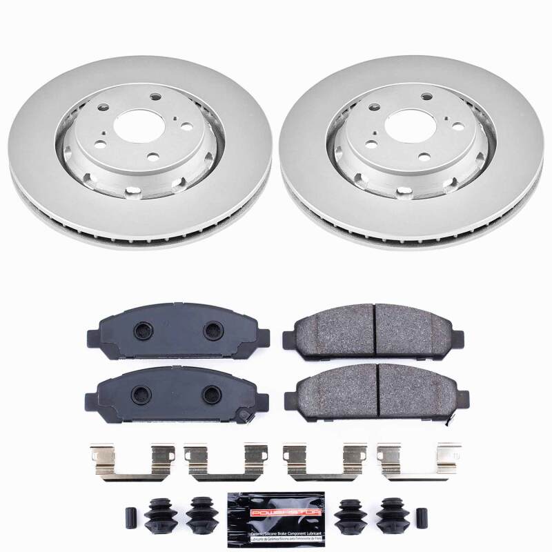 PowerStop CPK5865-23 Front Z23 Coated Brake Kit - 2009-2016 Toyota Venza - image 1