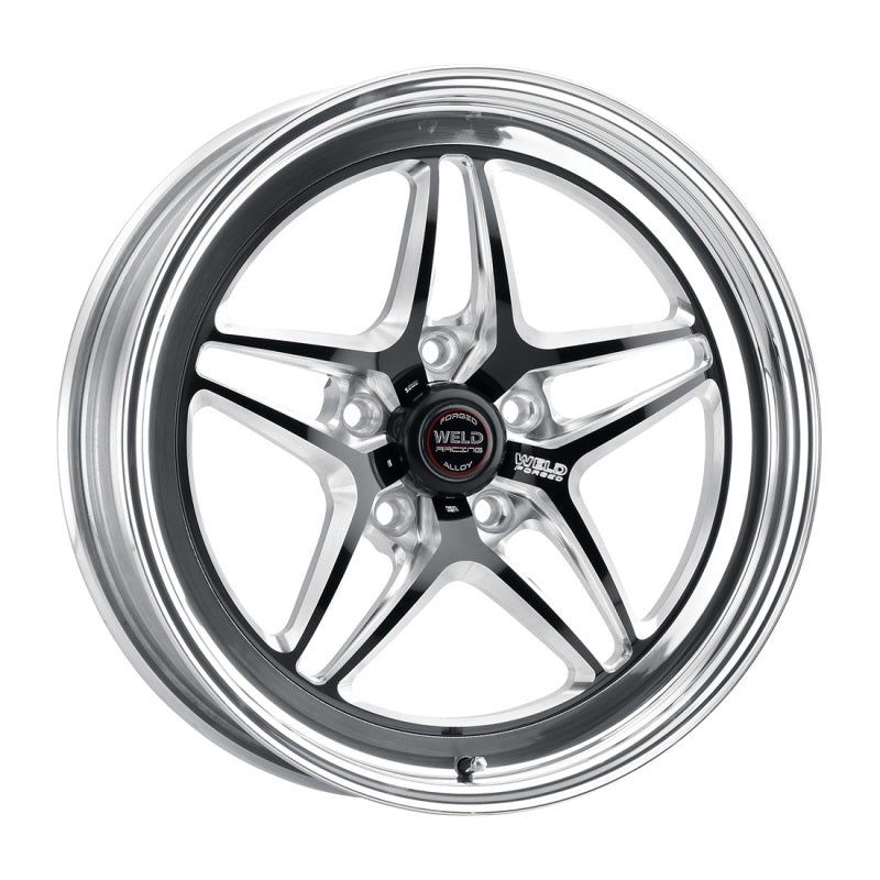 WEL81HB8050N21A-Weld S81 18x5 / 5x120 BP / 2.1in. BS (-23mm Offset) Black Wheel 3.18 ID (High Pad) - Non-Beadlock-Wheels - Forged-Weld