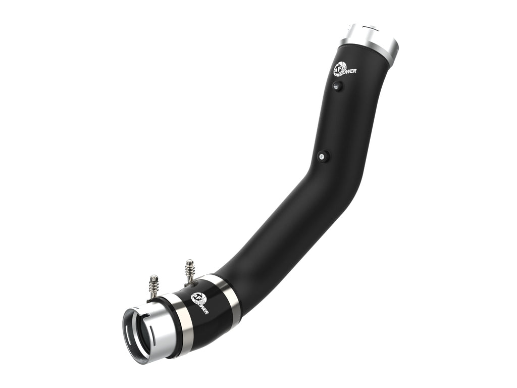 aFe aFe 20-23 GM Diesel Trucks V8 6.6L L5P BladeRunner 3.5in Aluminum Cold Charge Pipe - Black