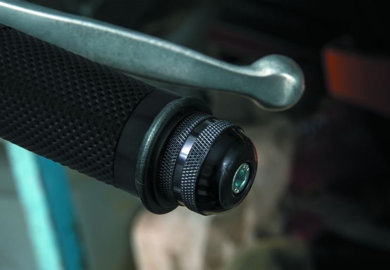 BKM261316-BikeMaster Anti-Vibration Bar Ends - 1in - Black-Handlebars-Bike Master