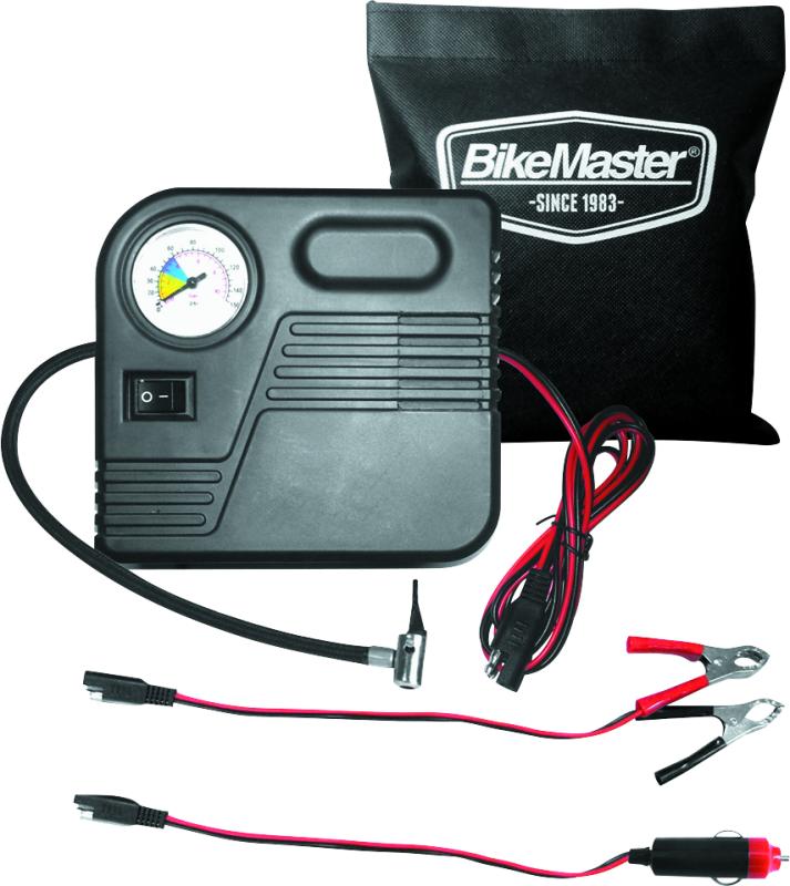 BKM150928-BikeMaster Mini Air Compressor w/ SAE-Tire Tubes-Bike Master