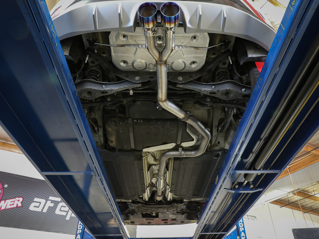 aFe aFe Takeda 3in-2.5in 304 SS Axle-Back Exhaust w/Polished Tip 19-20 Hyundai Veloster I4-1.6L(t)