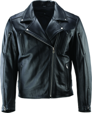Load image into Gallery viewer, RIV094371-River Road Ironclad Classic Leather Jacket Black - Large-Jackets - Leather-River Road