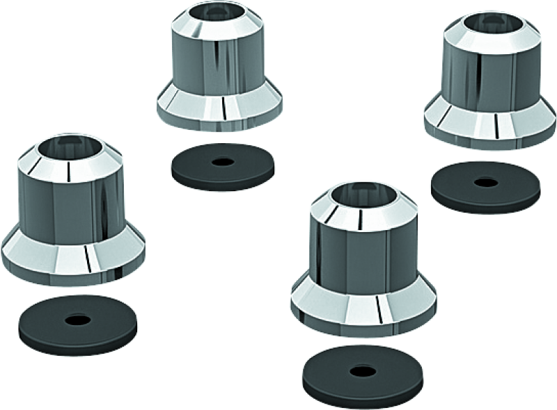 KUR7154-Kuryakyn Luggage Rack Risers 01-22 Honda GL1800 Chrome-Cargo Organization-Kuryakyn