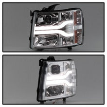 Load image into Gallery viewer, SPY5083616-Spyder Chevy Silverado 1500 07-13 Version 3 Projector Headlights - Chrome PRO-YD-CS07V3-LBDRL-C-Headlights-SPYDER