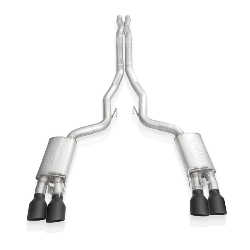 SSWGT500CBXFCLB-Stainless Works 2020 Ford GT500 Legend Catback X-Pipe Exhaust Factory Connect - Black Tips-Catback-Stainless Works