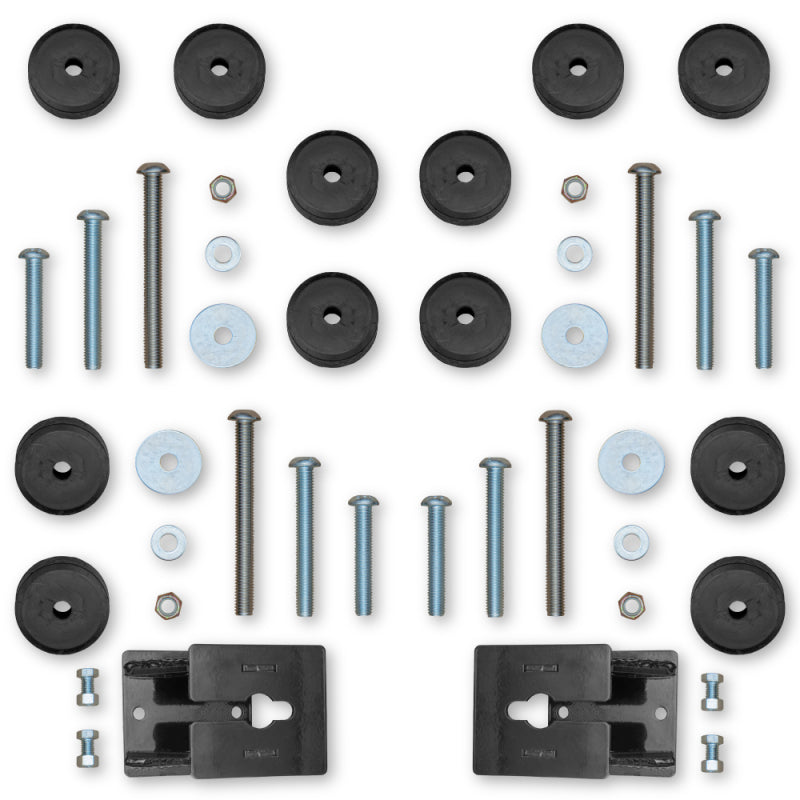 RKRRK07124-Rock Krawler 2018+ Jeep Wrangler JL 2DR / JLU 4DR Front & Rear Bump Stop Kit (2in-4in)-Bump Stops-Rock Krawler