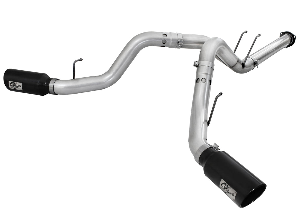 aFe aFe Atlas Exhaust 4in DPF-Back Al Steel 11-14 Ford Diesel Trucks V8-6.7L (td)