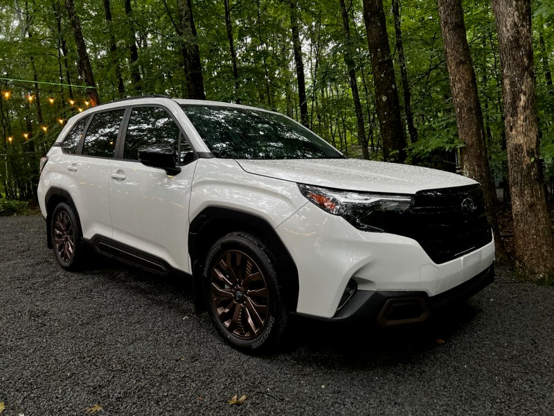 RALMF132-UR-BLK-RD-Rally Armor 2025 Subaru Forester Black UR Mud Flap w/Red Logo-Mud Flaps-Rally Armor