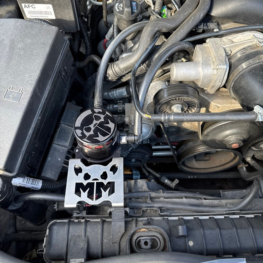 Intake manifold integration detail on LS3 engine