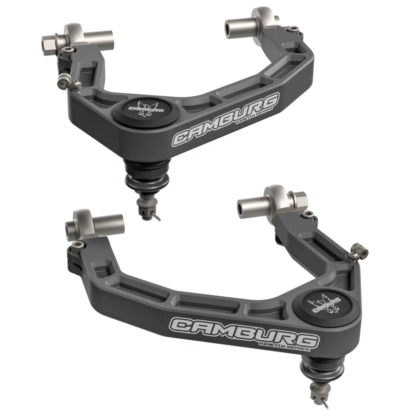 Camburg 2024+ Ford Ranger Raptor KINETIK Series Billet X-Joint XL Upper Control Arms - Gray Camburg CMBCAM-110308-GRY