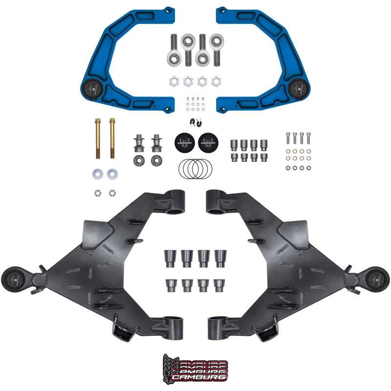 Camburg Camburg 22-25 Toyota Tundra 2WD/4WD Blue KINETIK Uniball Trail Series Long Travel Kit w/ Billet UCA
