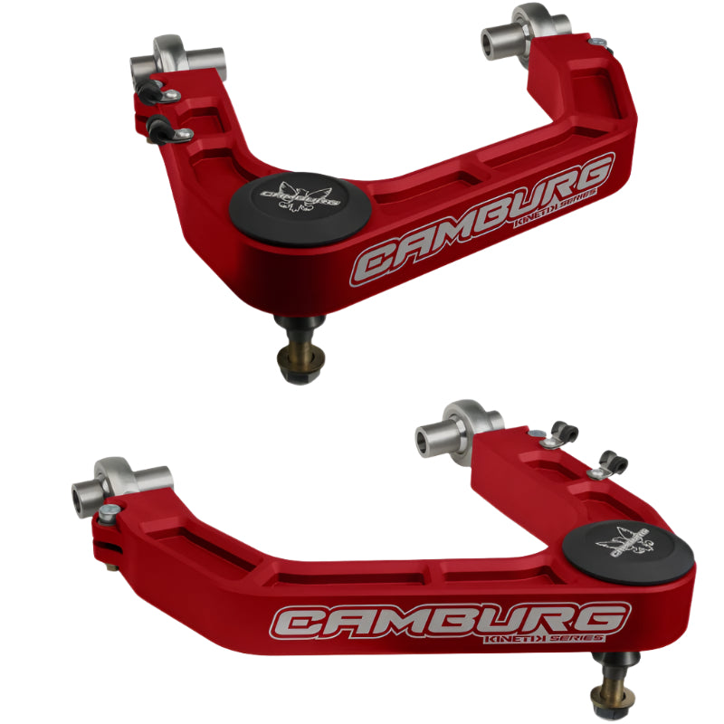 Camburg Toyota Tacoma 05-23 / 4-Runner 03-23 / FJ 07-14 KINETIK V2 Billet Uniball Upper Arms (Red) - Camburg CMBCAM-310184-RE