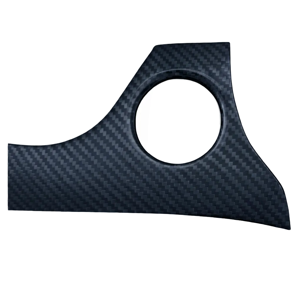 Carbon fiber start button surround cover for RAM 1500/TRX full view