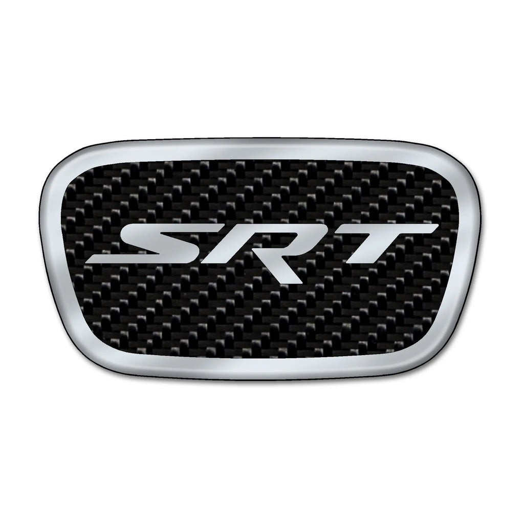 Carbon Fiber SRT Trackhawk Steering Wheel Center Badge - Black Ops Auto Works