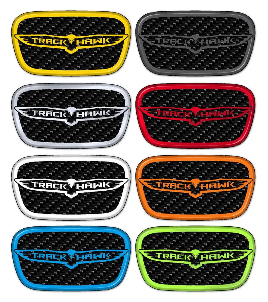 Carbon Fiber Trackhawk Steering Wheel Center Badge - Black Ops Auto Works