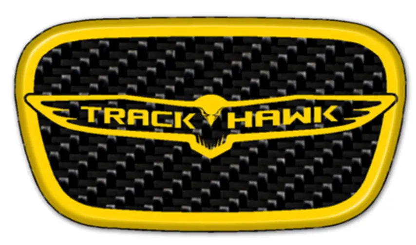Carbon Fiber Trackhawk Steering Wheel Center Badge - Black Ops Auto Works