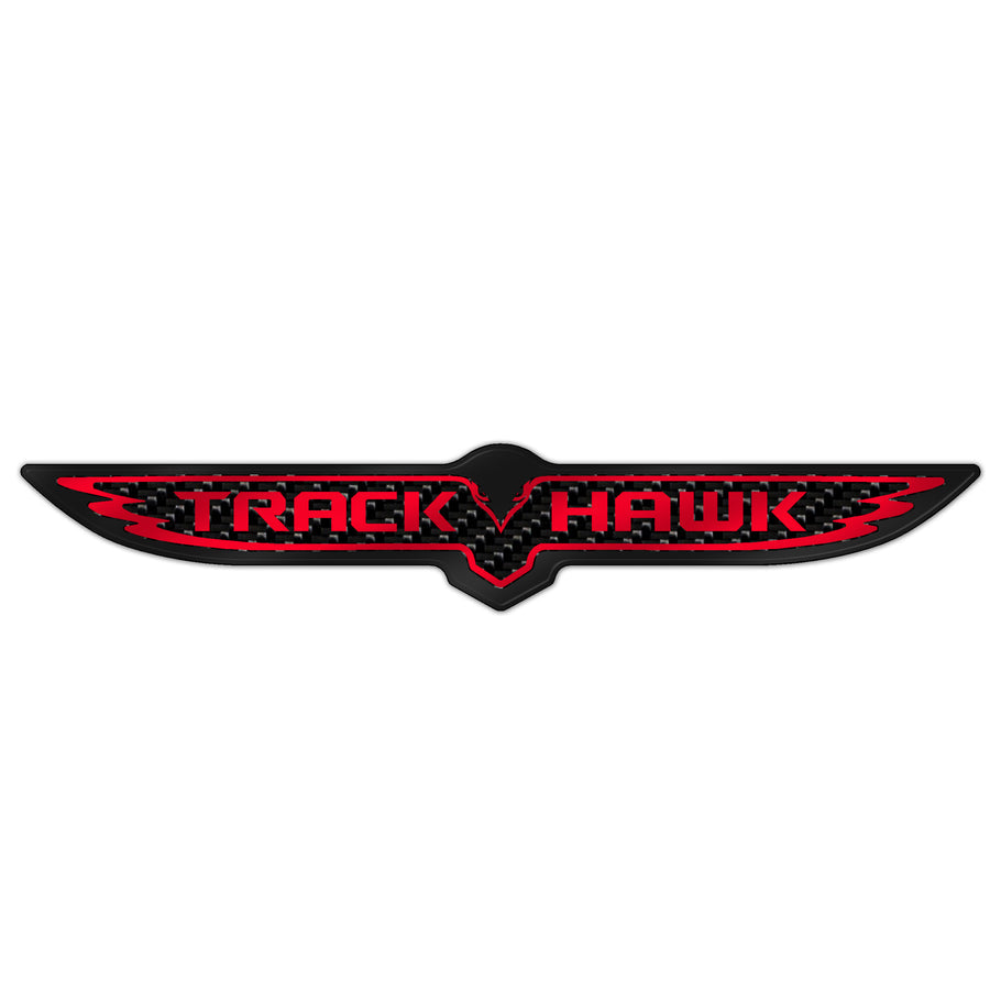 Carbon Fiber Trackhawk V2 Trunk Badge - Black Ops Auto Works