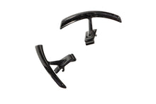 Load image into Gallery viewer, Porsche 991 carbon paddle shifter extension pair photographed from a low compact angle