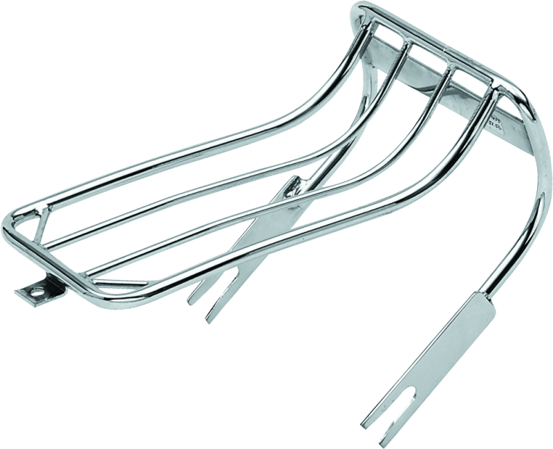 BKC490155-Bikers Choice 80-86 FXWG 84-99 Softail Bobtail Luggage Rack W/ 2-Up Seat-Base Rack Systems-Bikers Choice