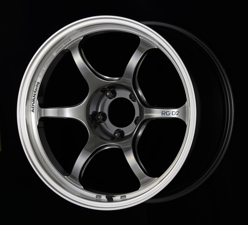 AVNYAT8J22EHB-Advan RG-D2 18x9.5 +22 5-114.3 Machining & Racing Hyper Black Wheel-Wheels - Cast-Advan