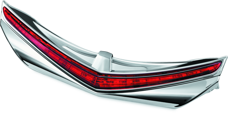 KUR3236-Kuryakyn L.E.D. Rear Fender Tip 12-17 GL1800 Chrome Red Lens-Light Bars & Cubes-Kuryakyn