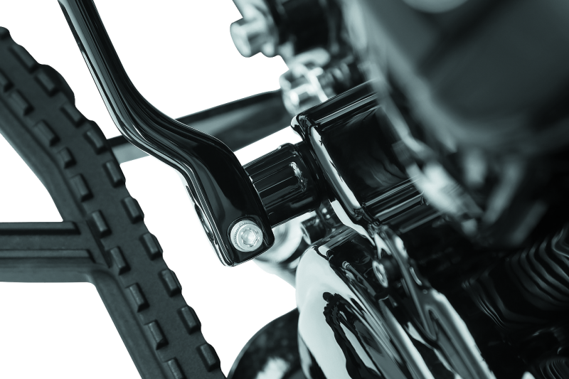 KUR6433-Kuryakyn Precision Heel Shifter Eliminator Black-Shifters-Kuryakyn