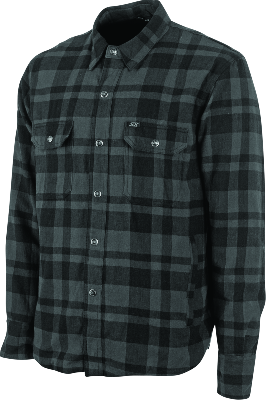 SAS892275-Speed and Strength Black 9 2.0 Moto Shirt Grey - XL-Shirts-Speed and Strength