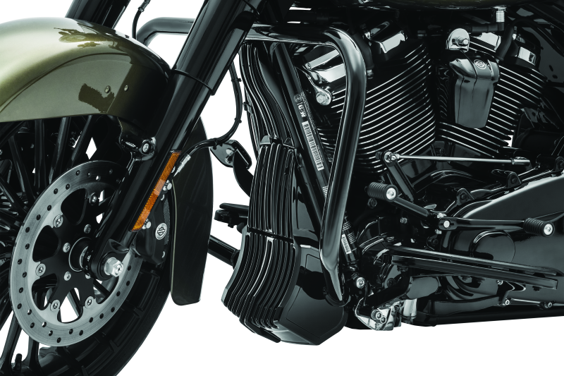 KUR6418-Kuryakyn Oil Cooler Cover Milwaukee-8 Black-Other Body Components-Kuryakyn