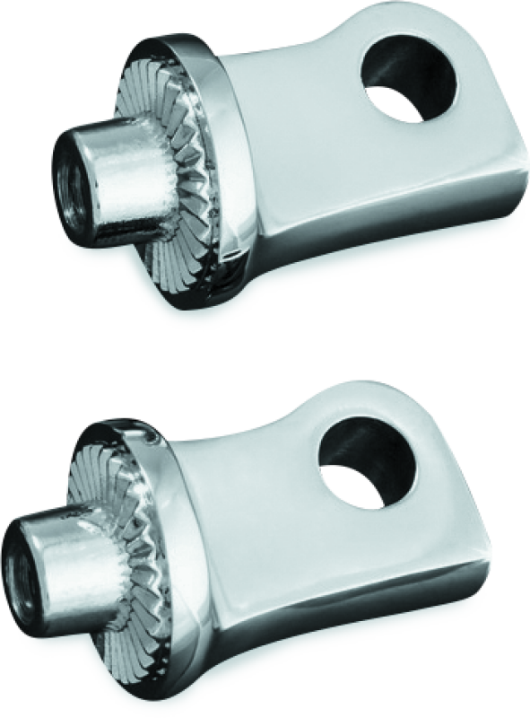 KUR8884-Kuryakyn Splined Peg Adapter Chrome-Footpegs-Kuryakyn