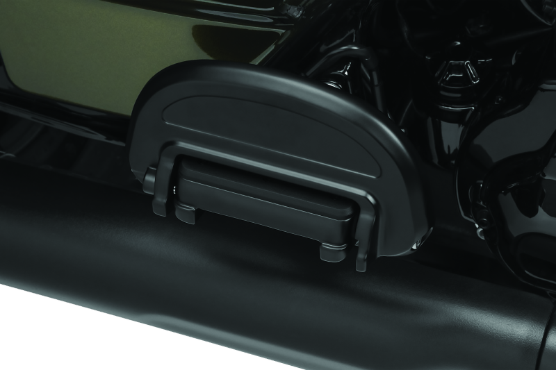 KUR7046-Kuryakyn Heavy Industry Passenger Floorboard Without Adapter Black-Footpegs-Kuryakyn
