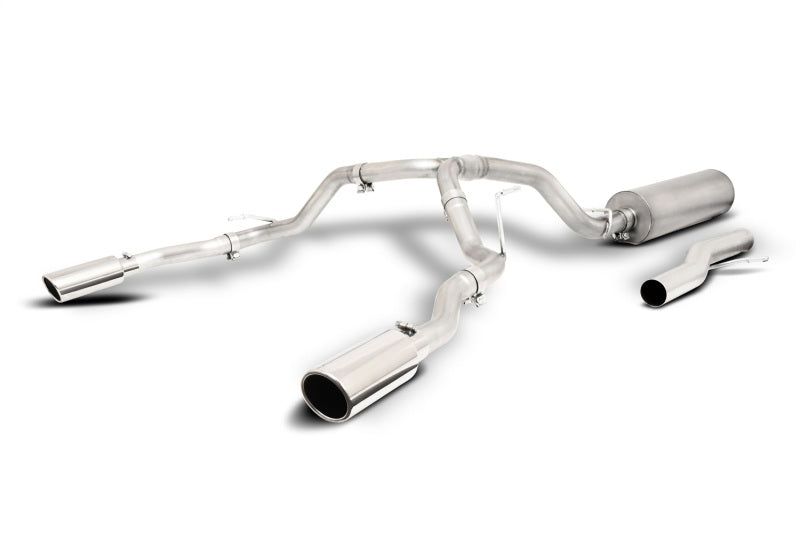 GIB65682-Gibson 21-22 GMC Yukon/ Chevrolet Tahoe 5.3L 2/4wd Cat-Back Dual Split Exhaust-Catback-Gibson