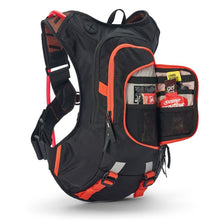 Load image into Gallery viewer, USWE Moto Hydro Hydration Pack 8L - Black/Factory Orange-Bags - Hydration Packs-USWE