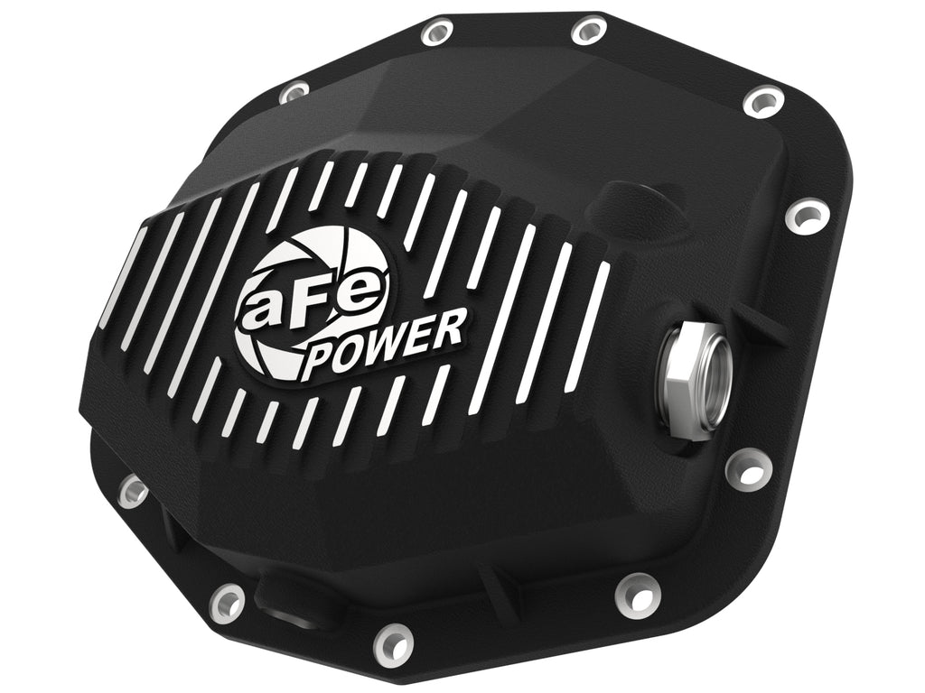 aFe aFe POWER 21-22 Ram 1500 TRX Hemi V8 6.2L (sc) PRO Series Rear Differential Cover Black w/ Machined