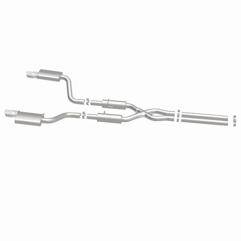 MagnaFlow 11-12 Dodge Charger SRT-8 Hemi Dual Split Rear Exit Stainless Cat-Back Performance Exhaust-Catback-Magnaflow