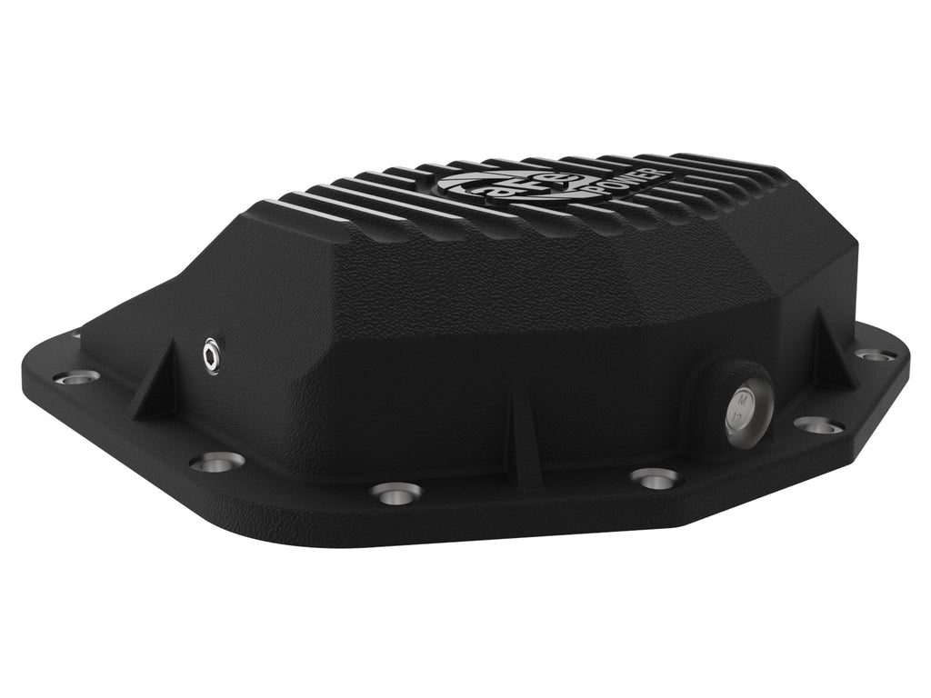 aFe aFe POWER 21-22 Ram 1500 TRX Hemi V8 6.2L (sc) PRO Series Rear Differential Cover Black w/ Machined