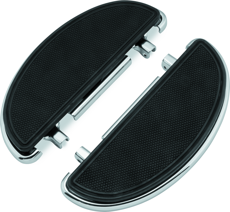 BKC480624-Bikers Choice 82-20 FLH FLT 86-17 FLST Chrome Half-Moon Floorboard Kit-Footpegs-Bikers Choice