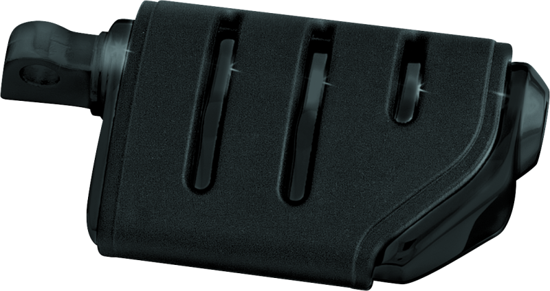 KUR7562-Kuryakyn Trident Dually Peg With Male Adapter Gloss Black-Footpegs-Kuryakyn