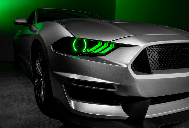 ORL1446-332-Oracle 18-21 Ford Mustang Dynamic DRL w/ Halo Kit & Sequential Turn Signal - ColorSHIFT SEE WARRANTY-Headlights-ORACLE Lighting