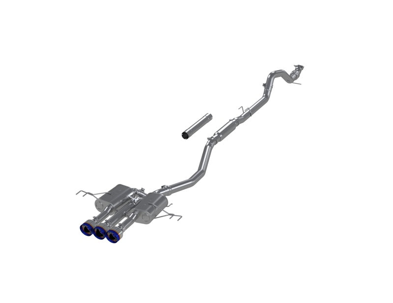 MBRPS49043BE-MBRP 2024+ Acura Integra Type-R T304 SS 3in Cat-Back Triple Center Outlet Exhaust w/Burnt Tips-Catback-MBRP