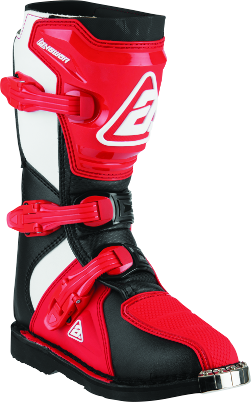 ANS446642-Answer AR1 Boot Black/Red Youth - 2-Motorcycle Boots-Answer