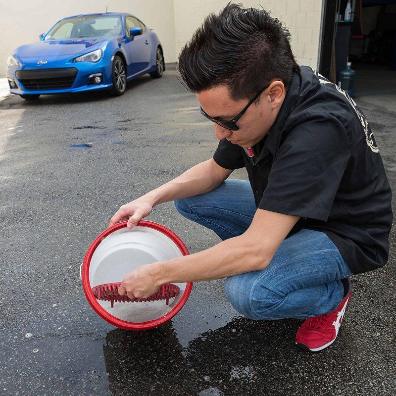 Chemical Guys Cyclone Dirt Trap Car Wash Bucket Insert - Red - Chemical Guys DIRTTRAP02