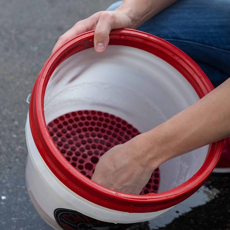 Chemical Guys Cyclone Dirt Trap Car Wash Bucket Insert - Red - Chemical Guys DIRTTRAP02