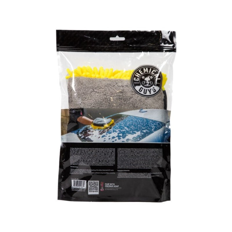 Chemical Guys Three-Way Premium Microfiber Wash Mitt - Chemical Guys MIC494