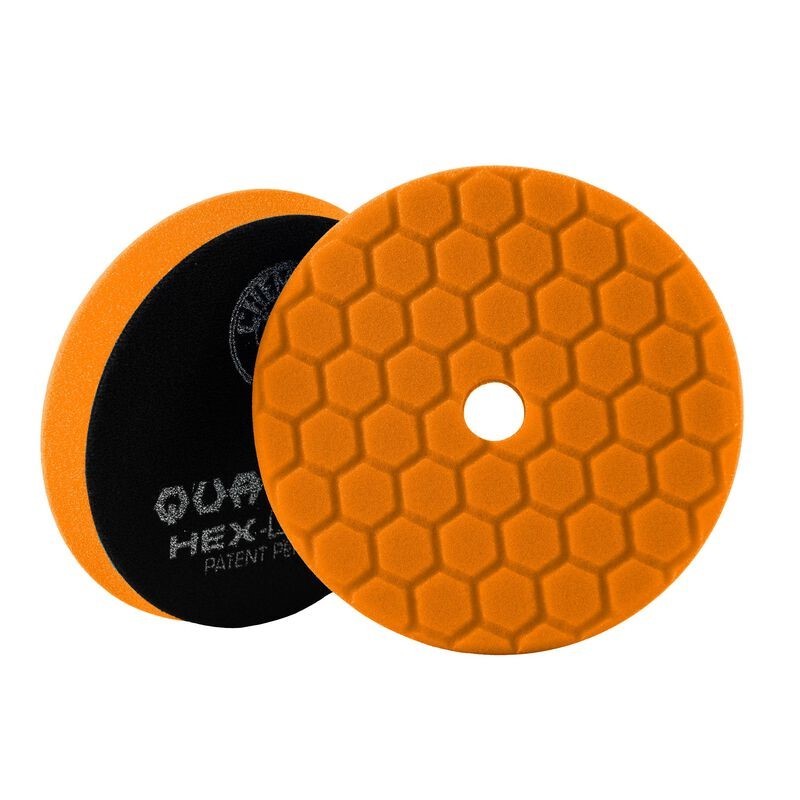 Chemical Guys Hex-Logic Quantum Medium-Heavy Cutting Pad - Orange - 5.5in - Black Ops Auto Works