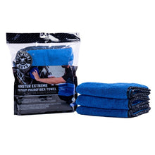 Load image into Gallery viewer, Chemical Guys Chemical Guys Monster Extreme Thickness Premium Microfiber Towel - 16in x 16in - Blue - 3 Pack