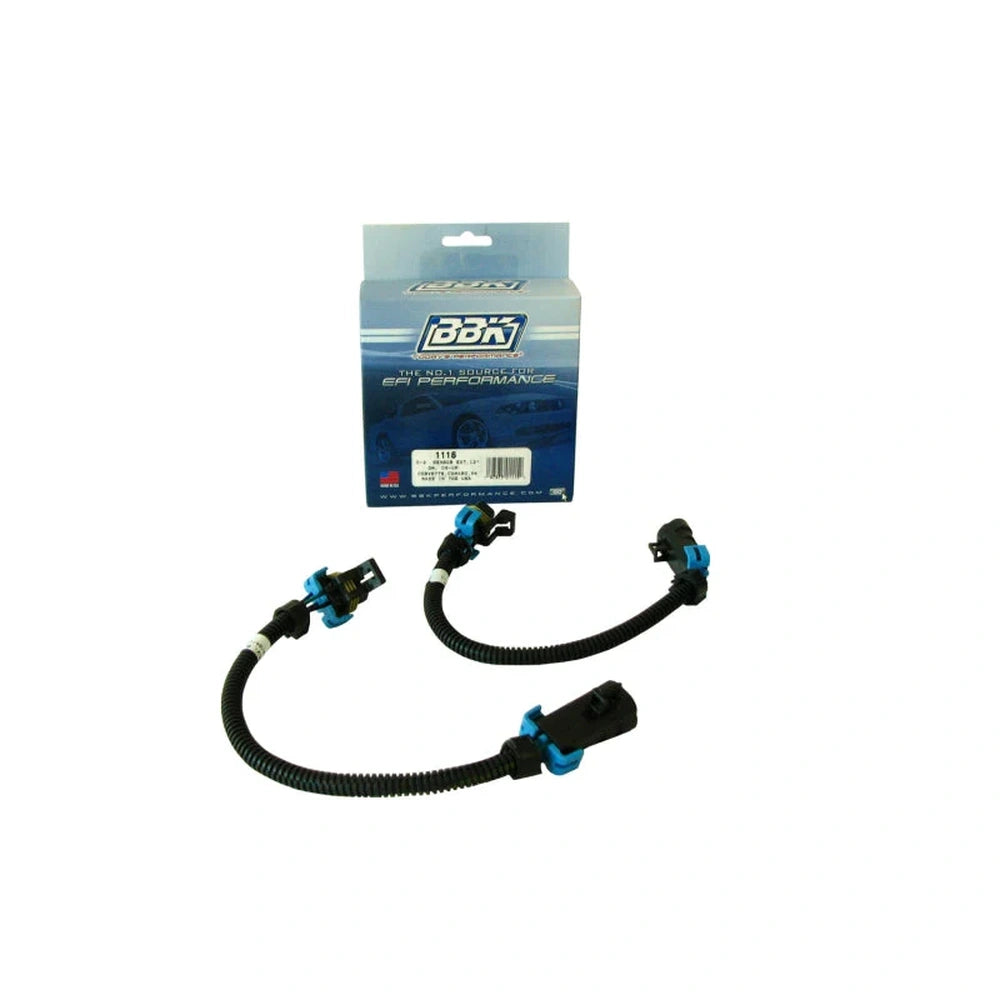 BBK 08-15 GM Corvette Camaro O2 Sensor Wire Harness Extensions 12 (pair) - Black Ops Auto Works